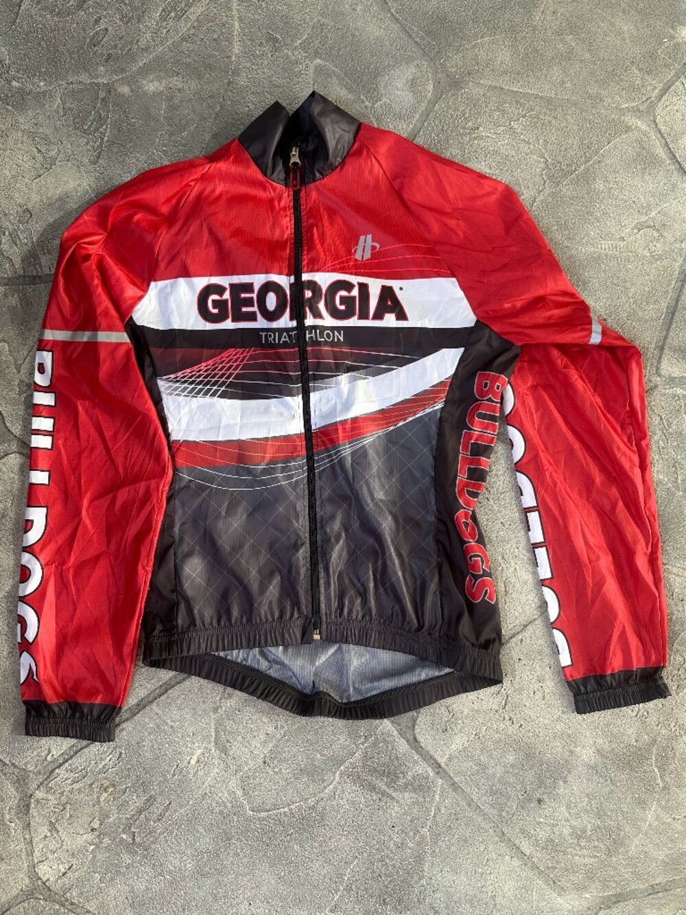 Hincapie University of Georgia Triathlon Cycling Jacket / Windbreaker - Small